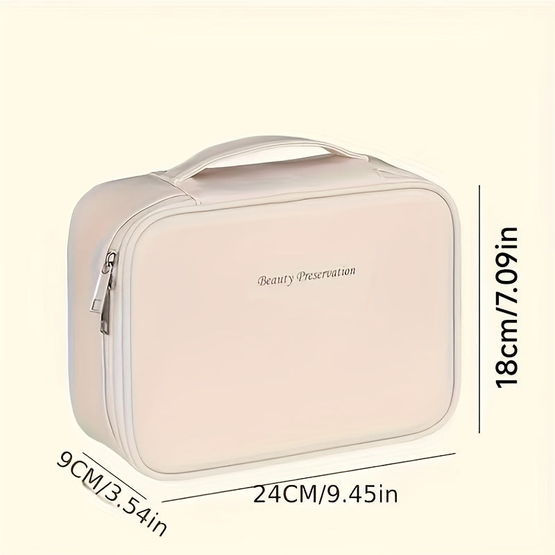 Large Capacity Detachable Makeup Bag with Brush Holder
