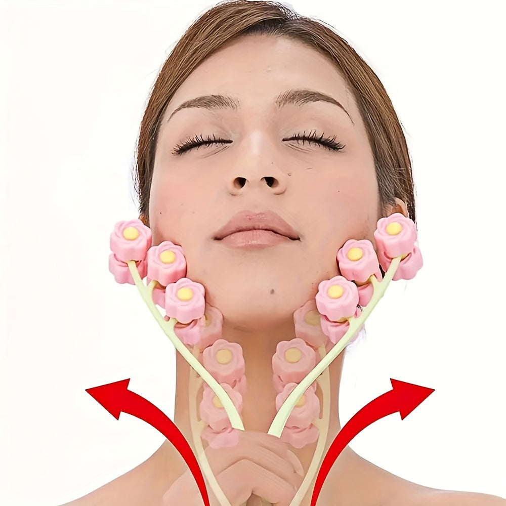 Face Massager, Flower Type Massage Roller