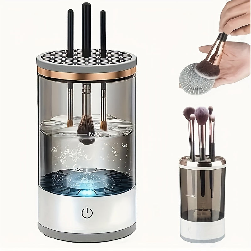 USB-Powered Electric Makeup Brush Cleaner & Organizer.