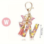 Alphabet Initial Letter Keychain Cute Backpack Charm