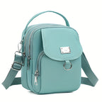OGEHUAFEE Womens Mini Light Blue Nylon Shoulder Bag
