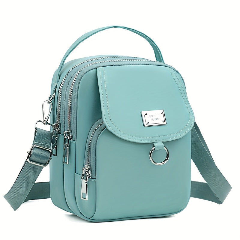 OGEHUAFEE Womens Mini Light Blue Nylon Shoulder Bag