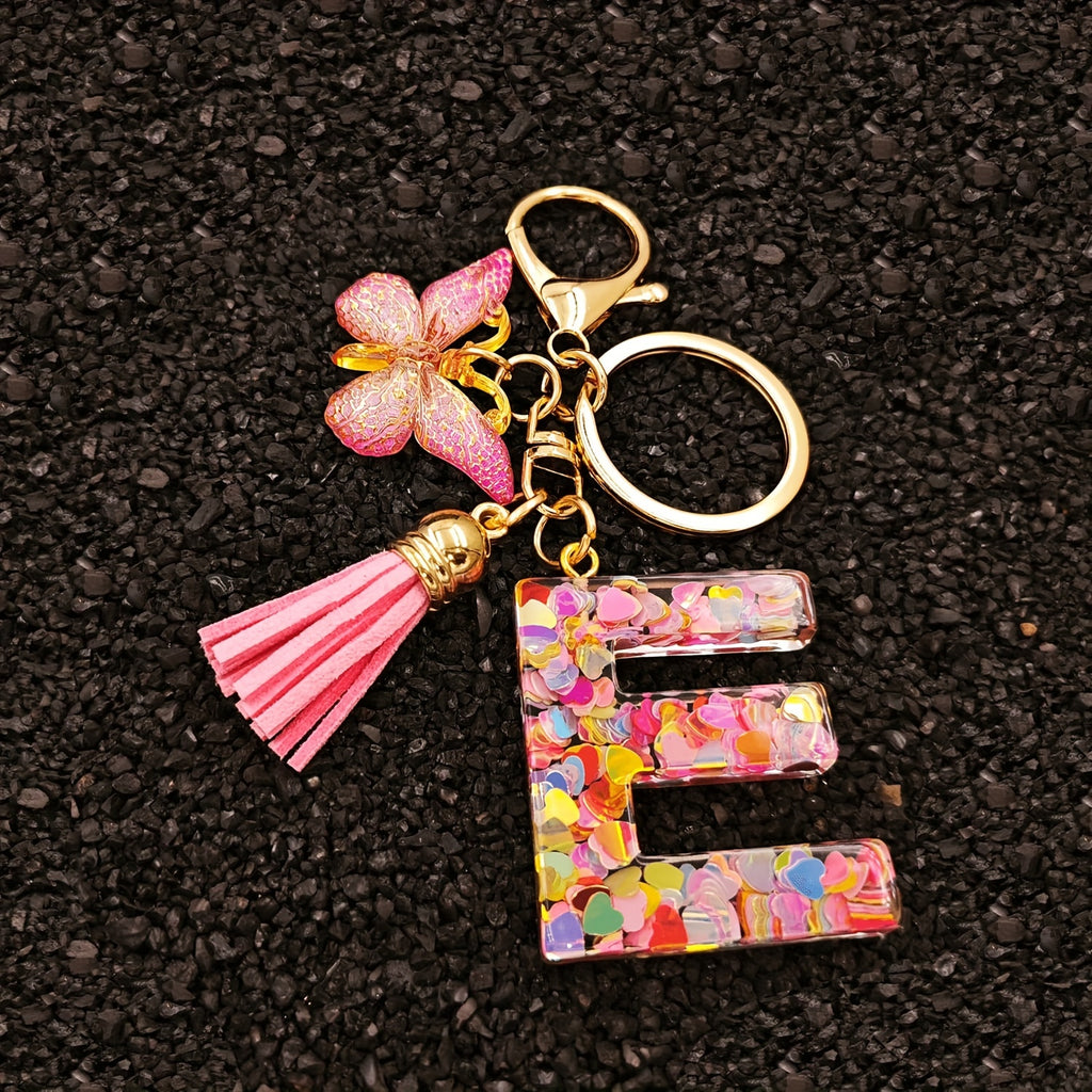 Alphabet Initial Letter Keychain Cute Backpack Charm