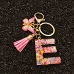 Alphabet Initial Letter Keychain Cute Backpack Charm