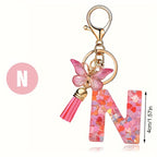Alphabet Initial Letter Keychain Cute Backpack Charm