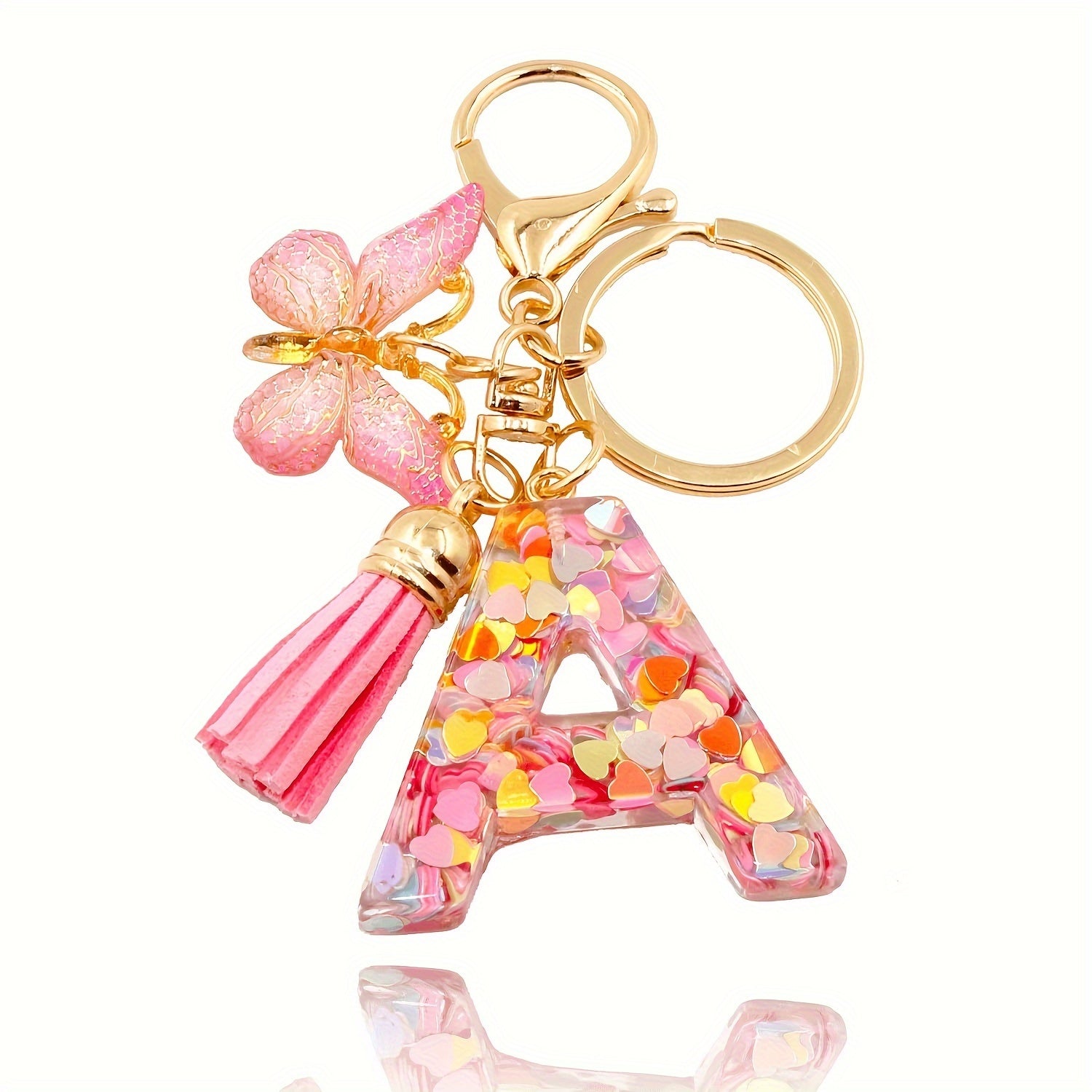 Alphabet Initial Letter Keychain Cute Backpack Charm