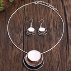 CRING COCO Bohemian 3-Layer Round Zinc Alloy Enamel Jewelry Set