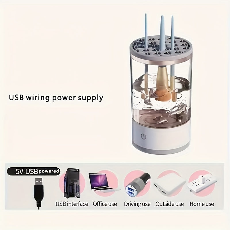 USB-Powered Electric Makeup Brush Cleaner & Organizer.