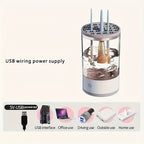 USB-Powered Electric Makeup Brush Cleaner & Organizer.