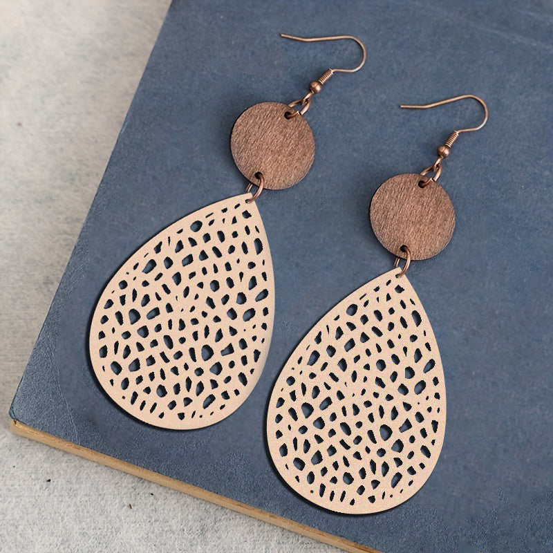 Vintage Style Hollow-Out Drop Earrings