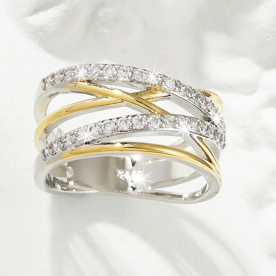 Luxury Infinity Synthetic Zirconia Eternity Ring