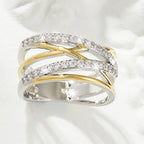 Luxury Infinity Synthetic Zirconia Eternity Ring