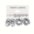 Exaggerated Golden Style Butterfly imitation Pearl Ladies' Earrings