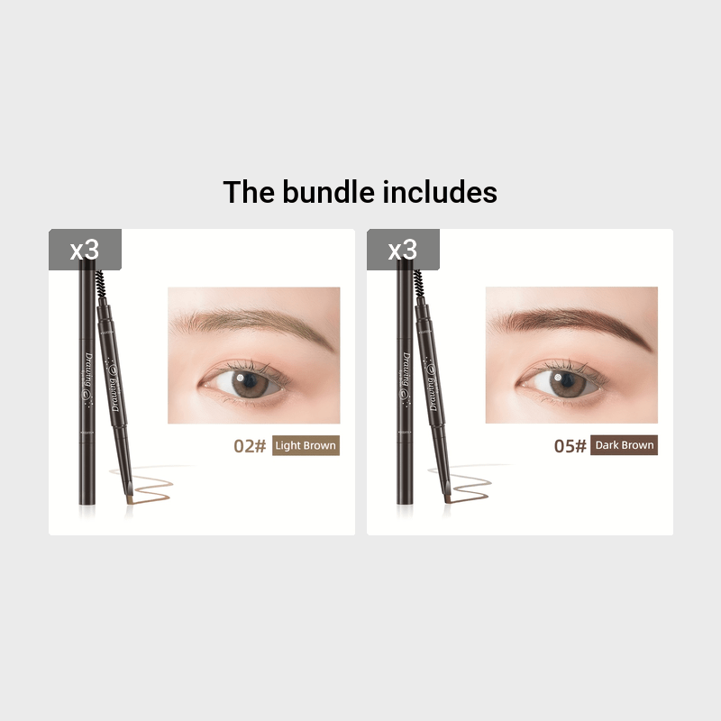 Waterproof 5 Colors Natural Eyebrow Pencil.