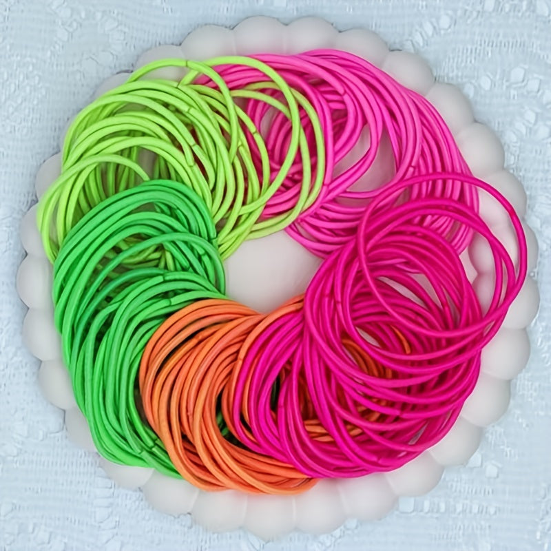 No-Damage Elastic Hair Ties Set (100pcs)