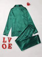 Cozy Solid Pyjama Set Women's Sleepwear