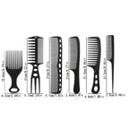 6pcs Professional Barber Hairdressing Comb.