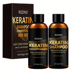 ROZINO Keratin Shampoo and Conditioner Hair Care Set