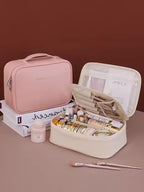 Large Capacity Detachable Makeup Bag with Brush Holder