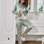 Cozy Solid Pyjama Set Women's Sleepwear
