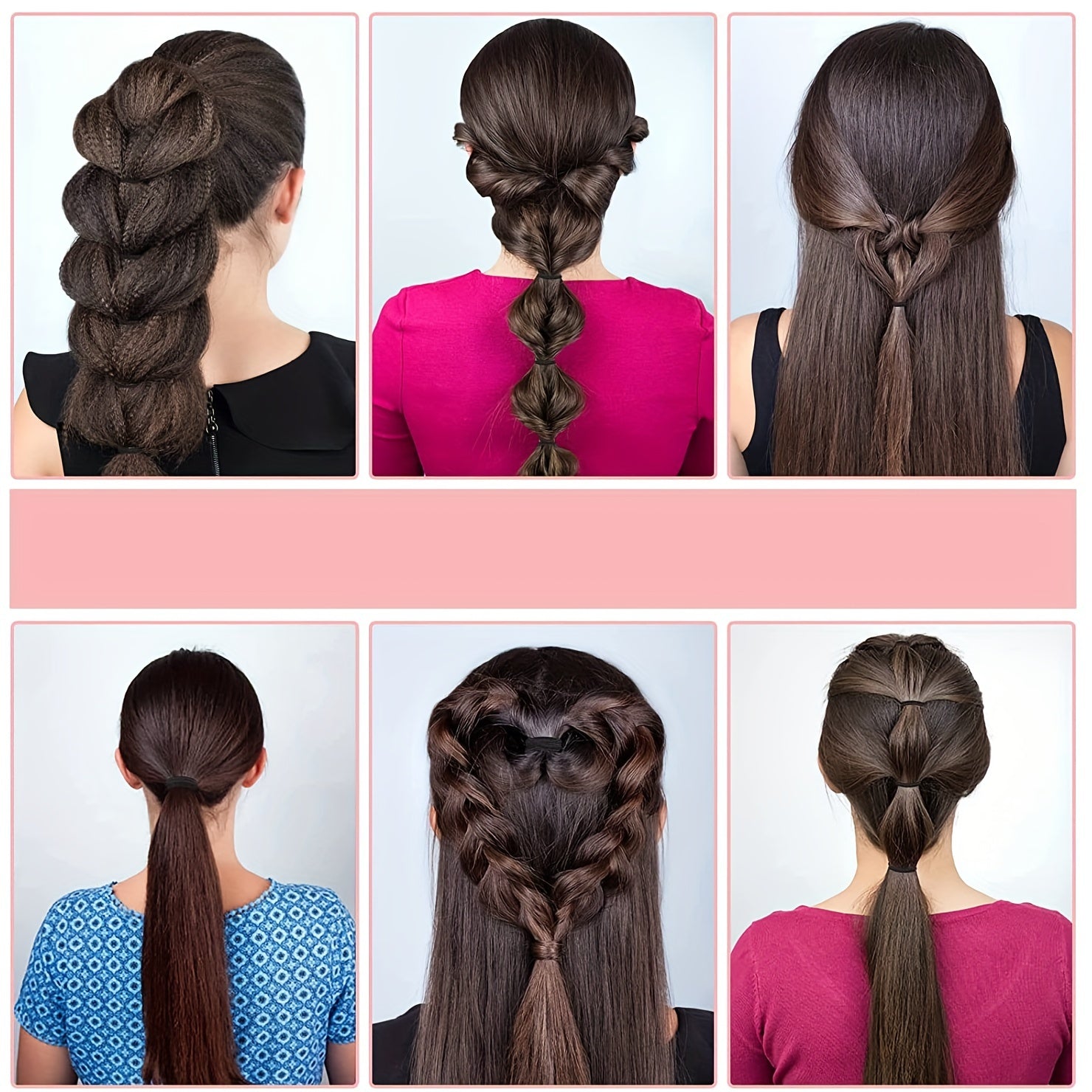 No-Damage Elastic Hair Ties Set (100pcs)