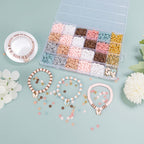 Boho Chic 2600pcs Bracelet Making Kit with Butterfly Charms & Clay Beads