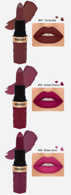 Mirsist 6-Color Soft-Focus Matte Lipstick