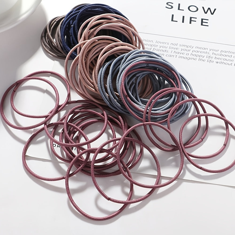 No-Damage Elastic Hair Ties Set (100pcs)