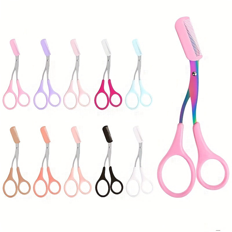 Eyebrow Trimmer Scissor With Comb.