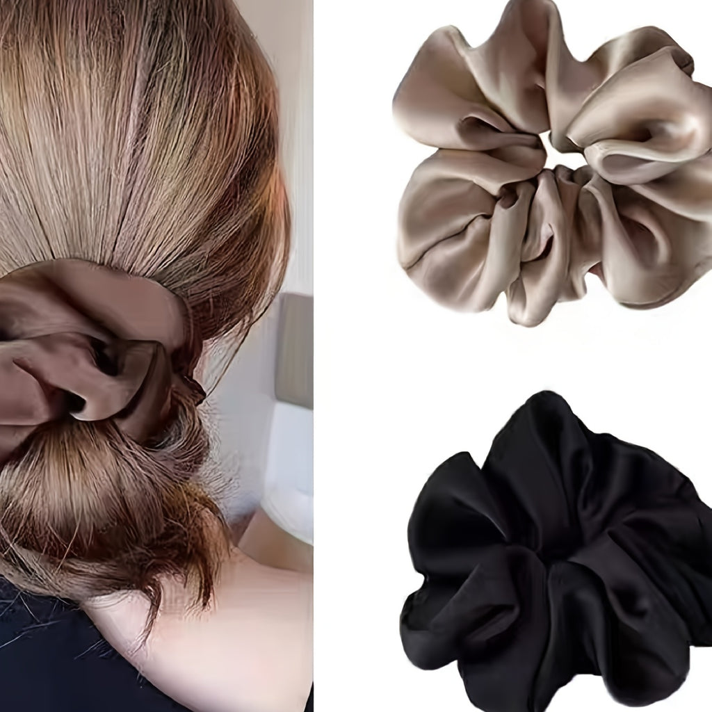 Soft Satin Hair Scrunchies Set (3pcs)