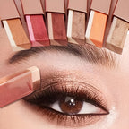 Lazy Eyeshadow Two Tone Gradient Glitter