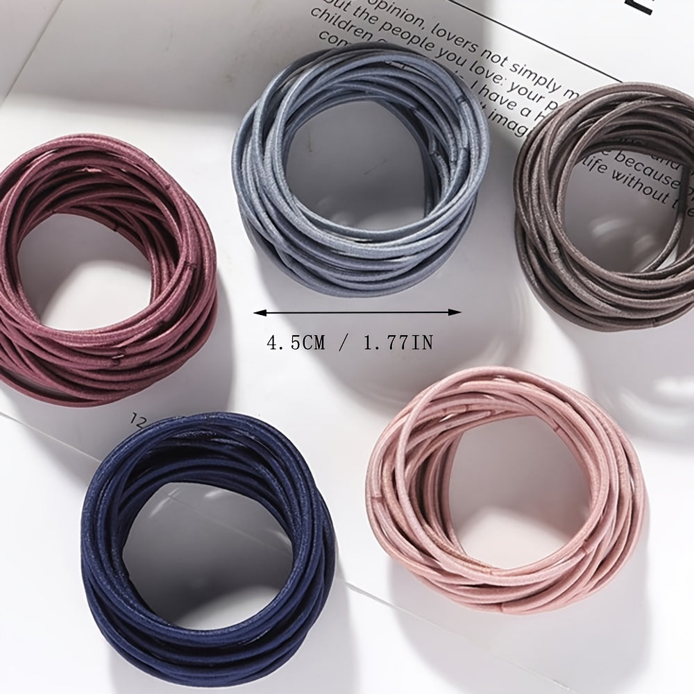 No-Damage Elastic Hair Ties Set (100pcs)