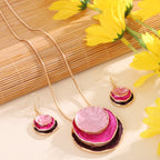 CRING COCO Bohemian 3-Layer Round Zinc Alloy Enamel Jewelry Set