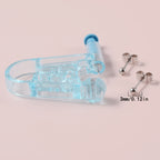 3 PCS Piercing Tool And Steel Ball Stud Earrings Set.