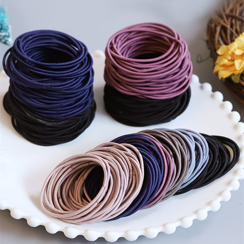 No-Damage Elastic Hair Ties Set (100pcs)