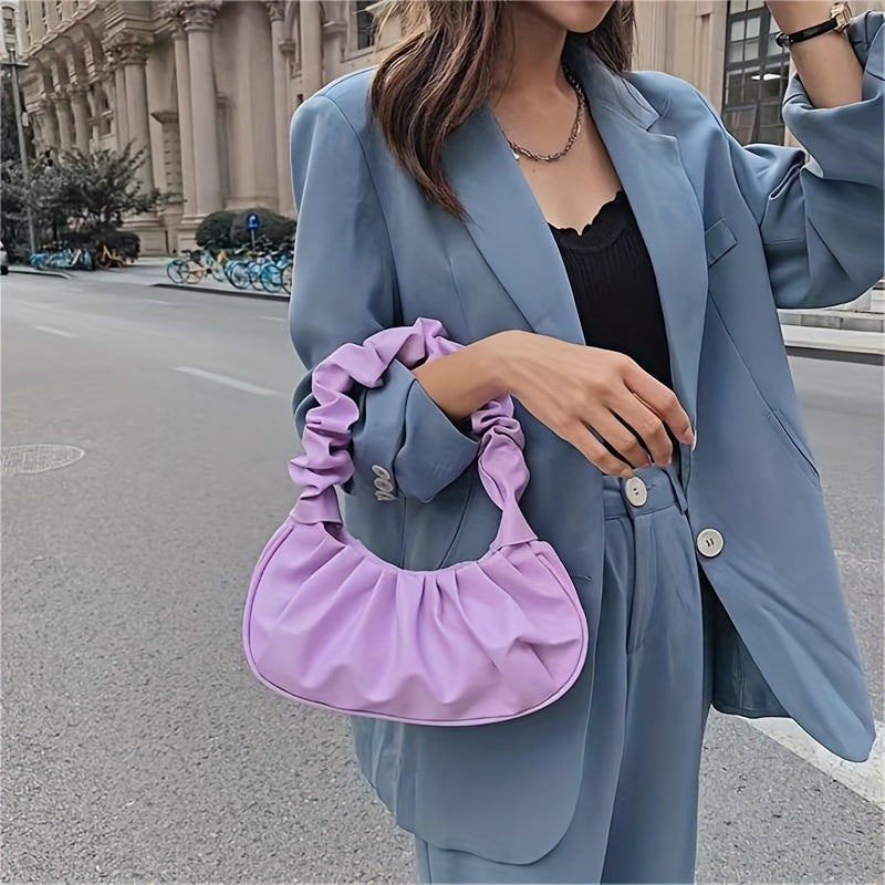 Cloud Ruched Hobo handbag
