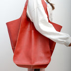 Large Capacity Retro PU Tote Bag For Women