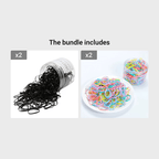 1500pcs Disposable Hair Ties for Baby Girls' Ponytails