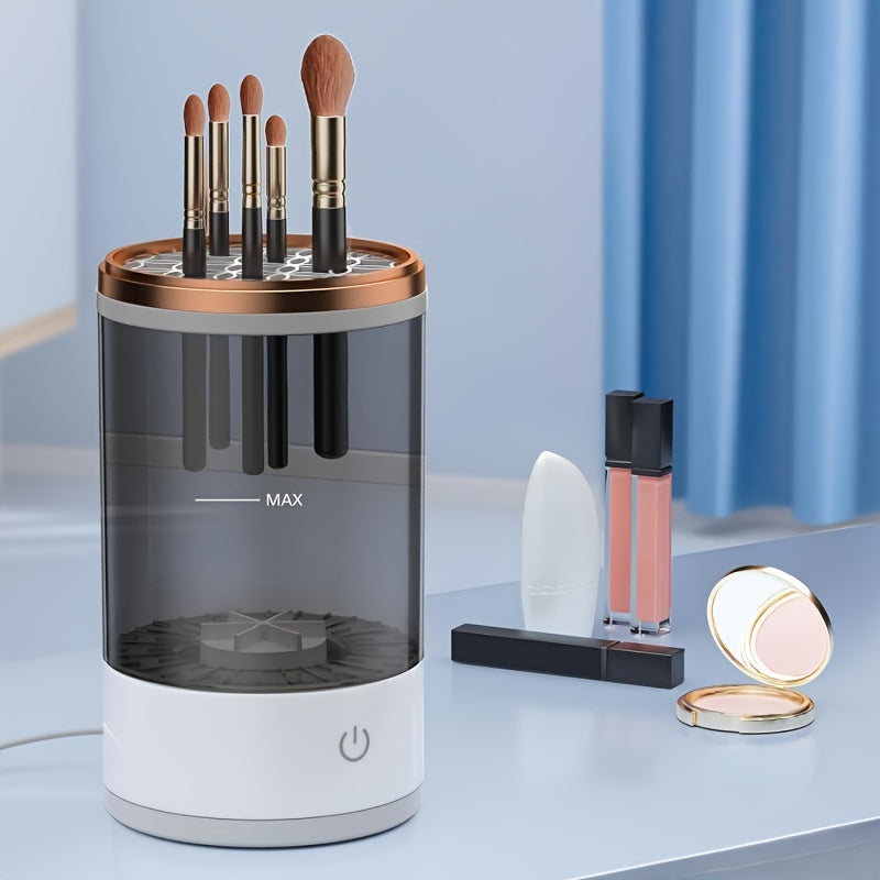 USB-Powered Electric Makeup Brush Cleaner & Organizer.