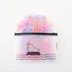 1000pcs Jelly Colour High Elasticity Soft Hair Bands with Glitter.