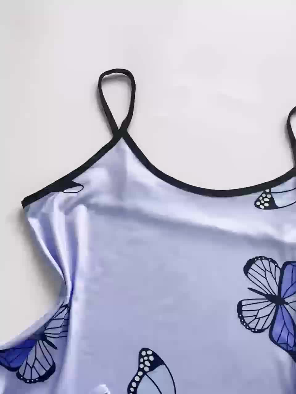 Butterfly Print Pyjamas Loungewear Set