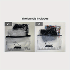 1000pcs Jelly Colour High Elasticity Soft Hair Bands with Glitter.