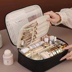 Large Capacity Detachable Makeup Bag with Brush Holder