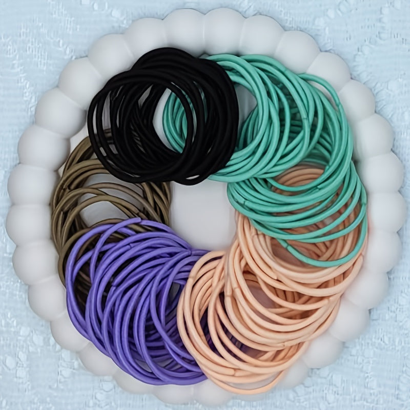 No-Damage Elastic Hair Ties Set (100pcs)