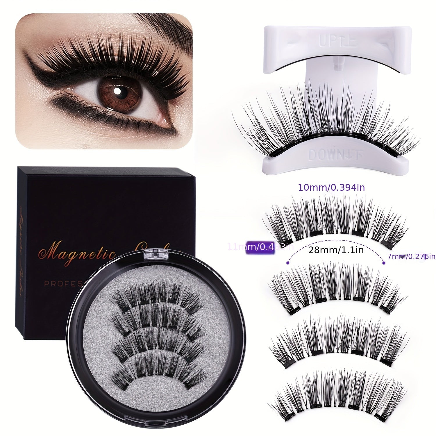 Magnetic False Eyelashes with Applicator