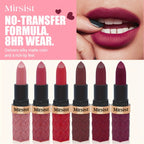 Mirsist 6-Color Soft-Focus Matte Lipstick